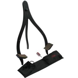 STAGG Gitarrenständer, Holzstativ, schwarz